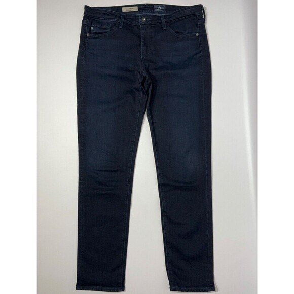 AG Adriano Goldschmied The Stevie Slim Straight Ankle Dark Blue Jeans Women 28R - Picture 5 of 10
